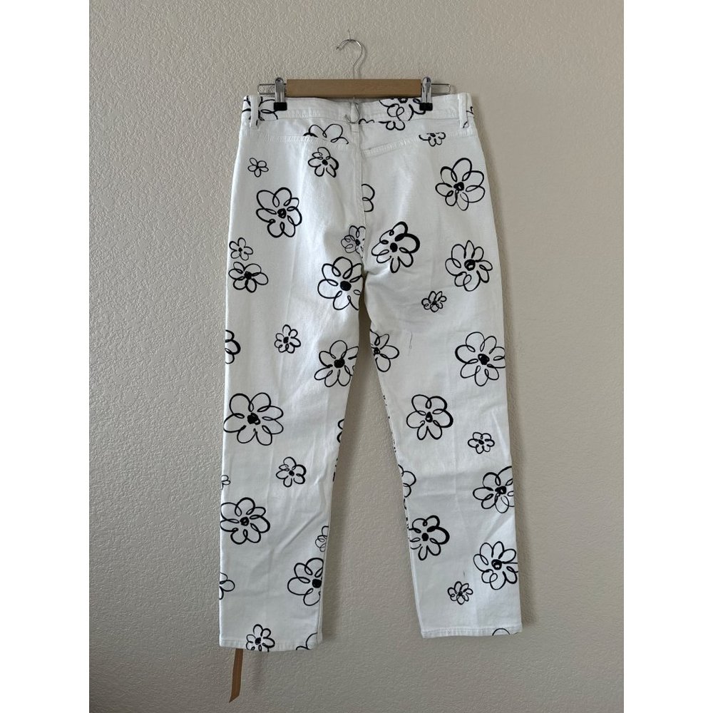 Reformation " Julianna Zip Mid Rise Straight Leg Jeans" Size 30 - Picture 3 of 15